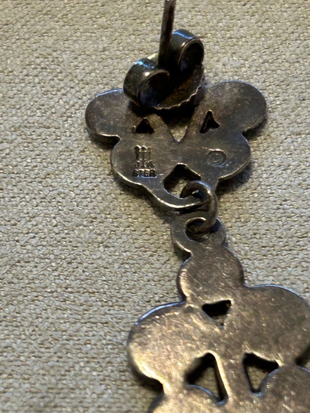 Handcrafted Silver Drop Earrings - Elegant Women’s Jewelry - Picture 3 of 3